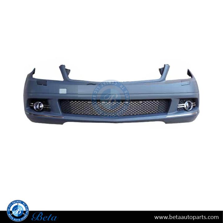 Mercedes C-Class W204 (2008-2010), Front Bumper without PDC with Washer Elegance, Taiwan, 2048803940 / 2048800840