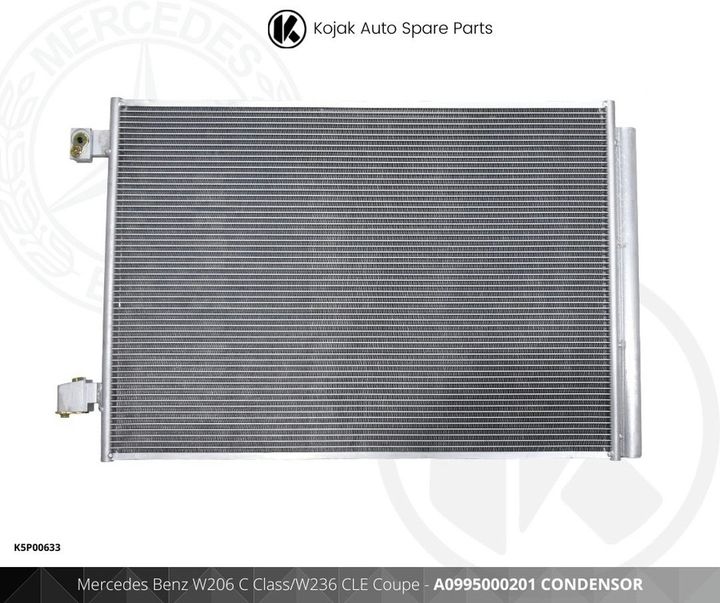 Mercedes Benz W206 C Class / W236 CLE Coupe Condenser