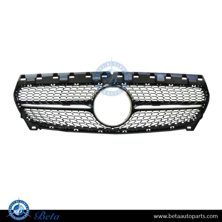 Mercedes CLA-Class C117 (2013-2018), Radiator Grille Diamond Look (Black and Chrome), China