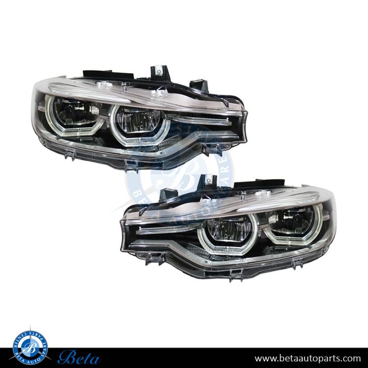 BMW 3 Series F30 (2012-2018), Headlamp Upgrade from Normal to 2016 LCI LED Look, China, 63117365595 / 63117365596