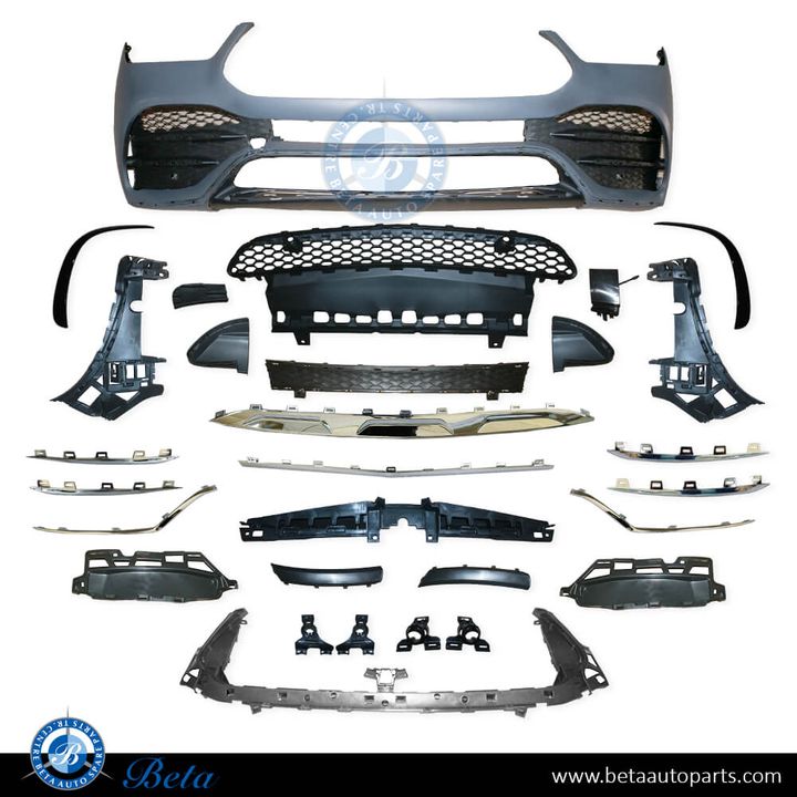 Mercedes GLE-Class W167 / C167 (2019-2023), Front Bumper AMG GLE53 with Park Assist, China, 1678858406