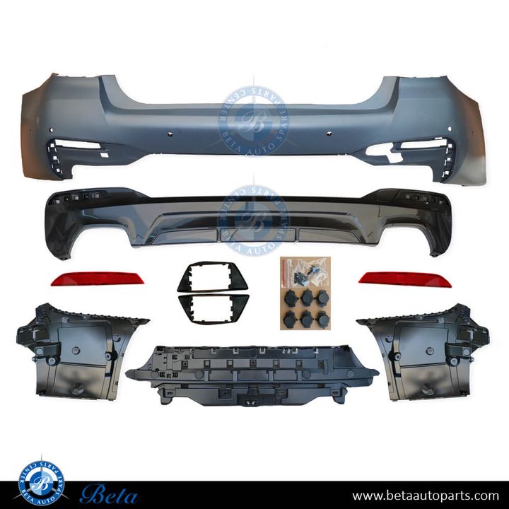 BMW 5 Series G30 LCI (2021-2023), Rear Bumper M-Tek with PDC with Park Assist, Taiwan