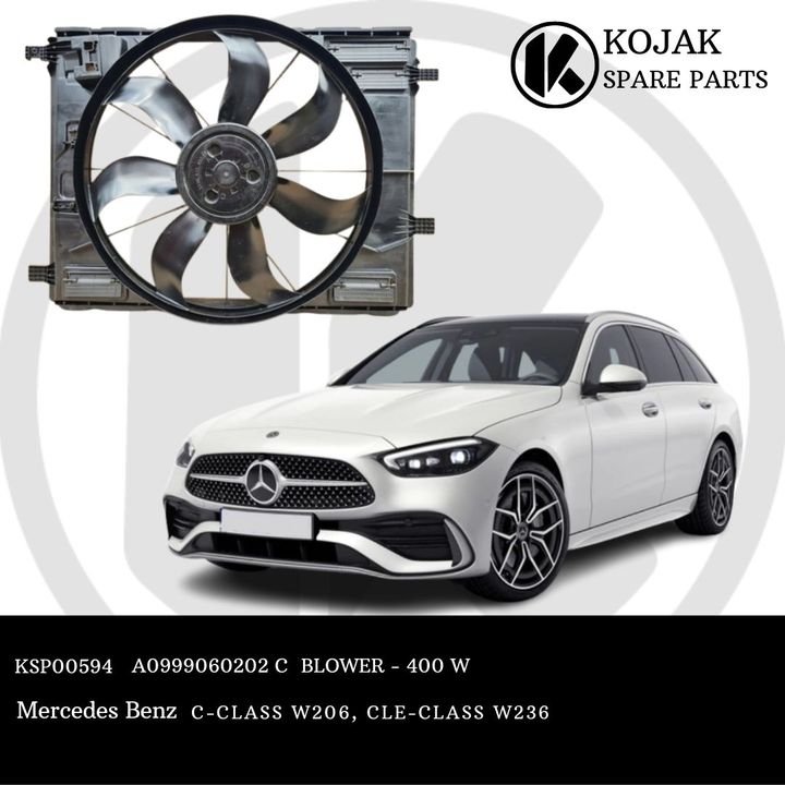 Mercedes Benz C-Class W206 CLE-Class W236 Radiator Blower Fan 400W