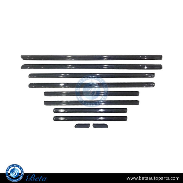 Mercedes G-Class W463 / W465 (2018-Up), Door Moulding (Carbon), China, 4636982900 / 4636983000