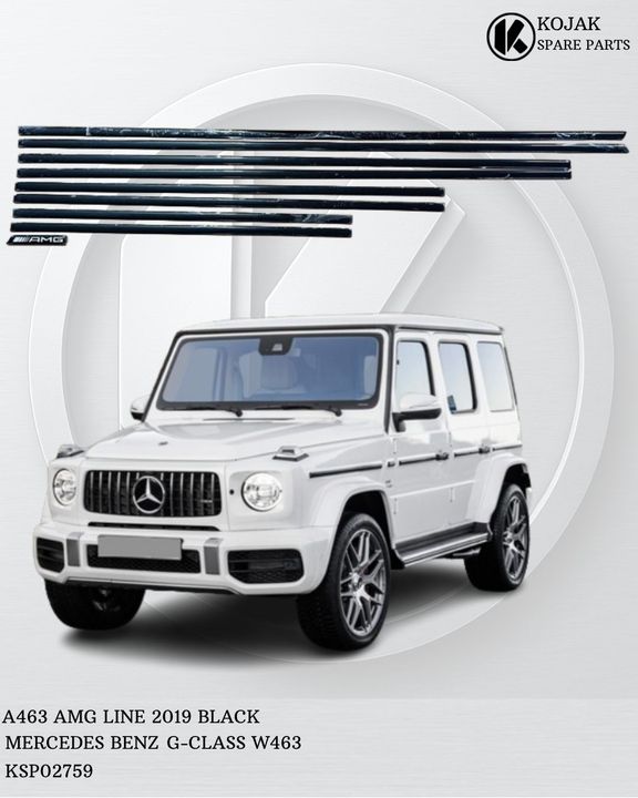Mercedes-Benz G-Class W463 AMG Line Side Molding Set, Black