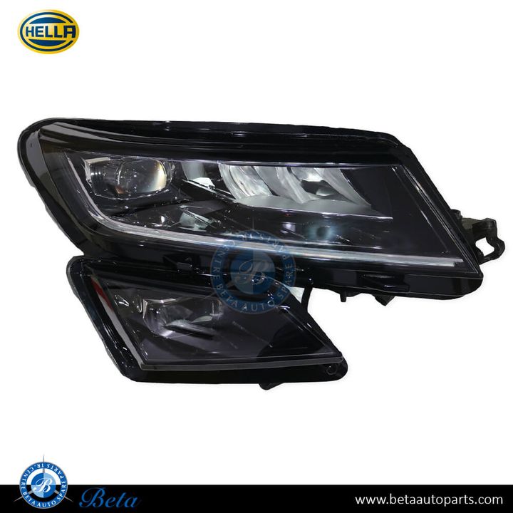 Skoda Kodiaq (2016-Up), Headlamp LED (Right), Hella, 566941016E