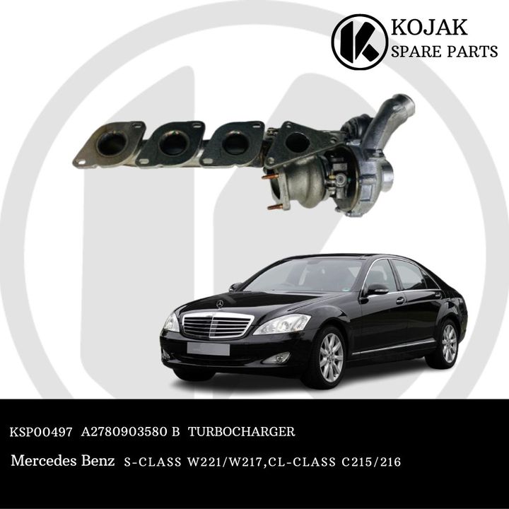 Mercedes-Benz S-Class/CL-Class Turbocharger with Exhaust Manifold