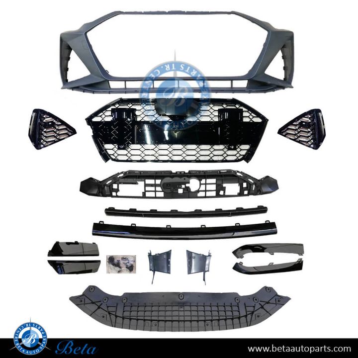 Audi A6 (2019-2024), Front Bumper RS6 Look with PDC and Radiator Grille, China, 4K8807065J
