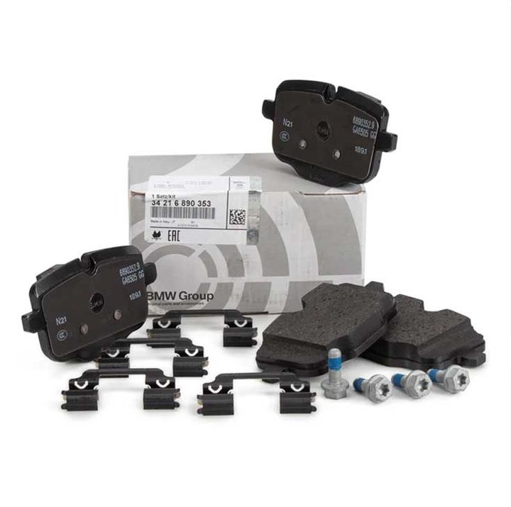 BMW Genuine BRAKE PAD REAR AXEL 5 (F10, F11) 6 (F12, F13, F06) X3 (G01, F97) X4 (G02, F98) 34216890353