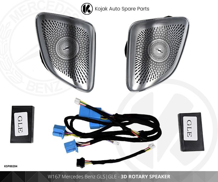 Mercedes Benz W167 GLS/GLE 3D Rotary Speaker Set