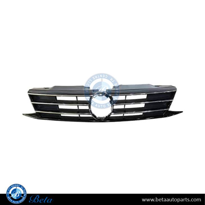 Volkswagen Jetta (2015-2018), Radiator Grille (Black and Chrome), China, 5C6853651AJZLL