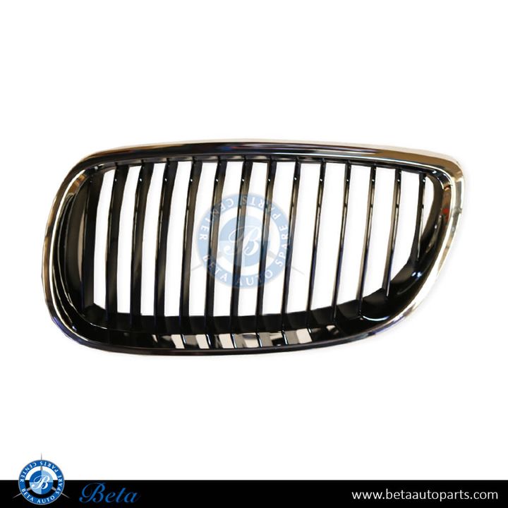 BMW 3 Series E93 / E92 (2005-2008), Radiator Grille - Black and Chrome (Left), Taiwan, 51137157275