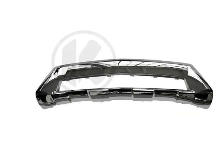 Front electroplated plate