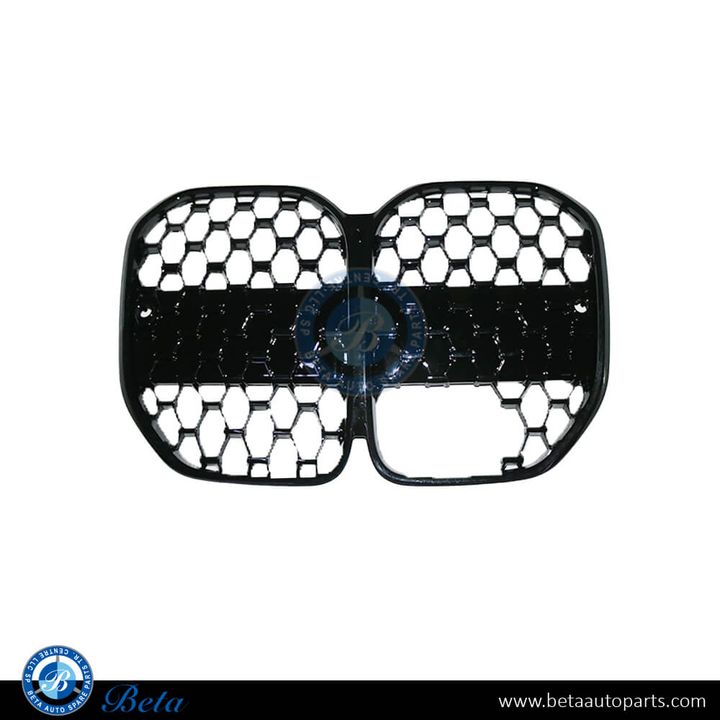 BMW 4 Series G22 (2021-Up), Radiator Grille M-Tek with Big ACC and Camera Hole (Black), China, 51138079071