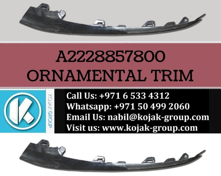 Mercedes-Benz S-Class W222 Bumper Ornamental Trim
