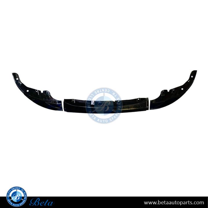 BMW 4 Series G22 (2021-Up), Front Bumper Lower Spoiler M-Performance Look (Gloss Black), China, 51192472782-BLK
