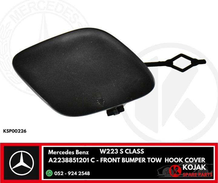 Mercedes Benz W223 S Class Front Bumper Tow Hook Cover
