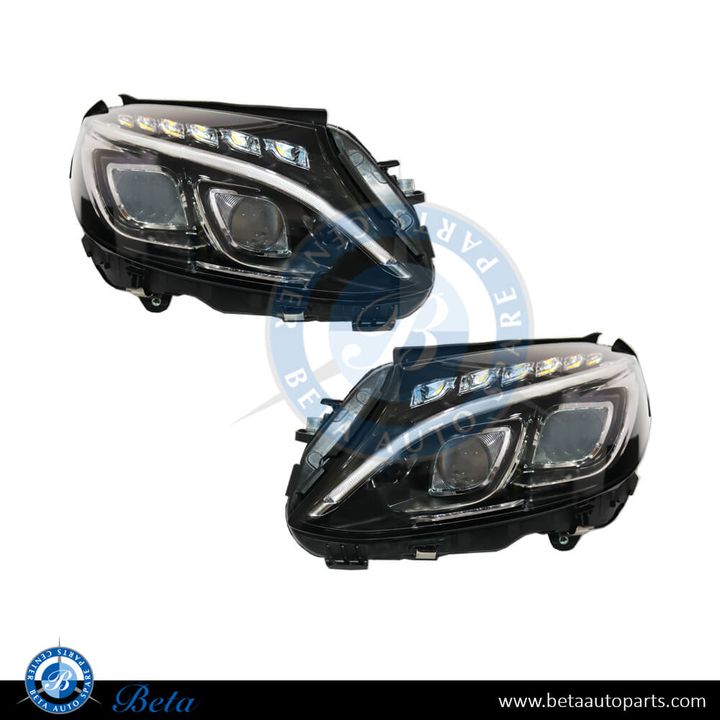 Mercedes C-Class W205 (2015-2018), Headlamp Upgrade to Dynamic LED, China, 2058202961 / 2058203061