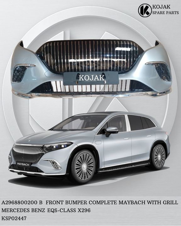 Front Bumper Complete with Grille for Mercedes-Benz EQS-Class X296 Maybach