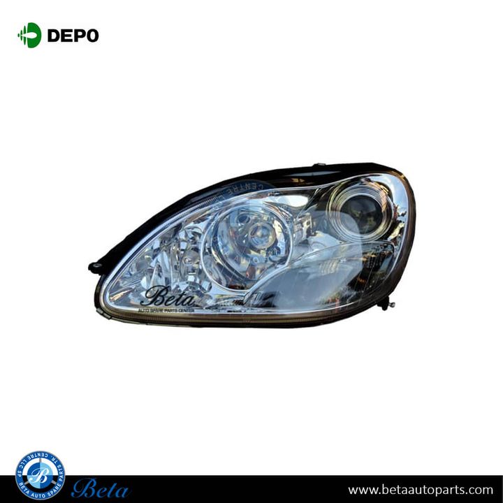 Mercedes S-Class W220 (1999-2005), Headlamp Normal without Motor (Left), Depo