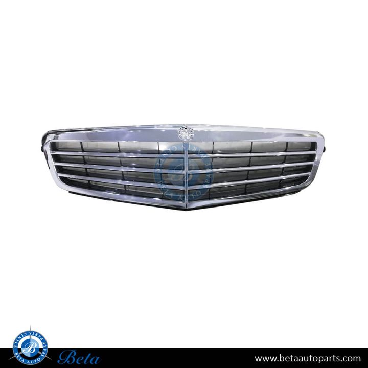 Mercedes C-Class W204 (2008-2014), Radiator Grille (Black and Chrome), China, 2048801483 / 2048801283