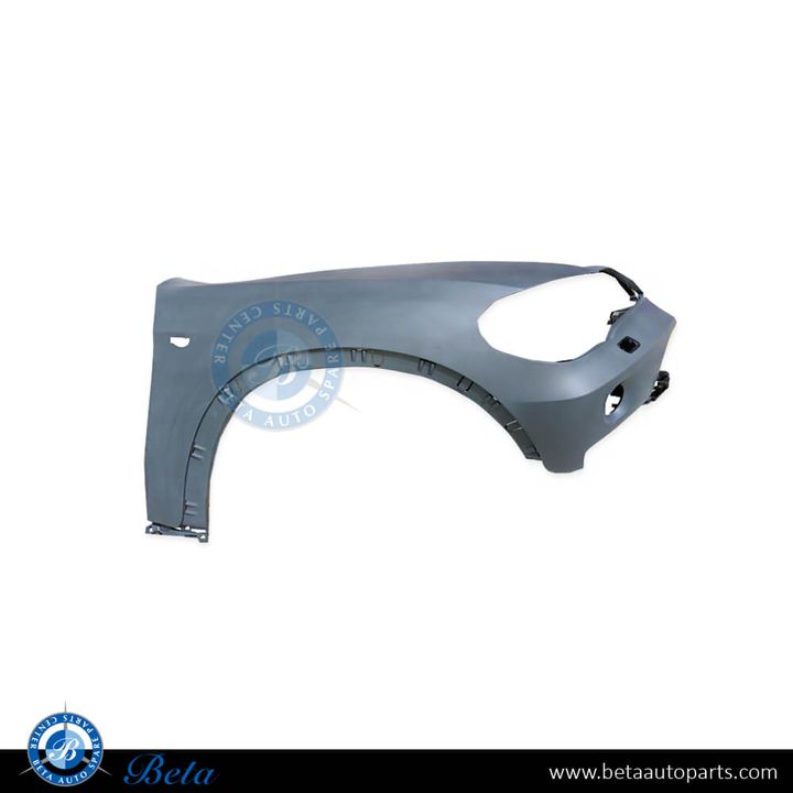 BMW X5 E70 (2007-2010), Front Fender with Washer with SLP - Plastic (Right), Taiwan, 51657178396