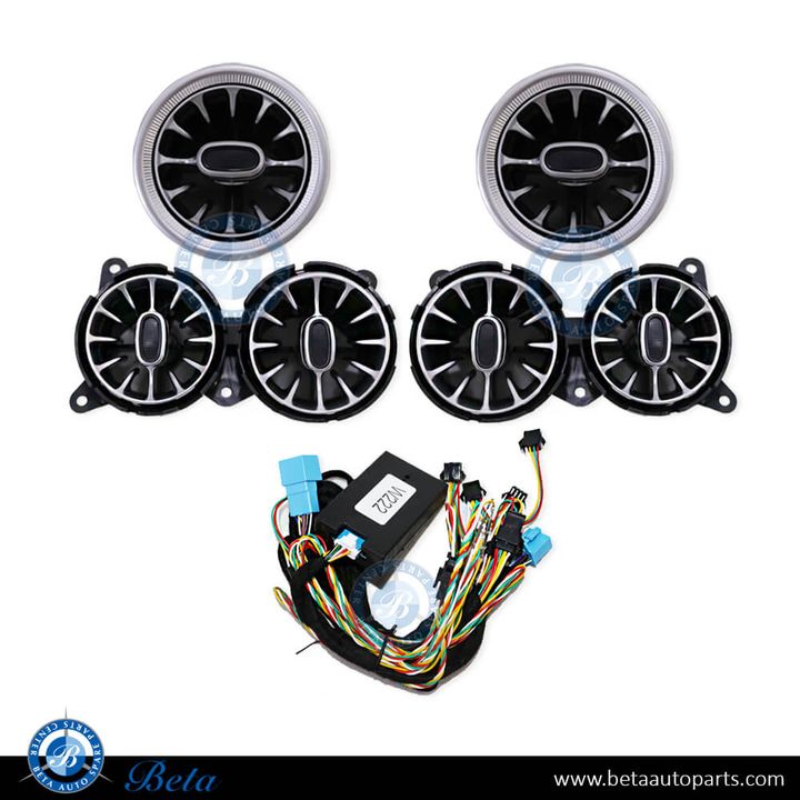 Mercedes S-Class W222 (2014-2020), Front Fresh AC Air Grille 64 Color, China, 2228300754 / 2228300854 / 2228300154