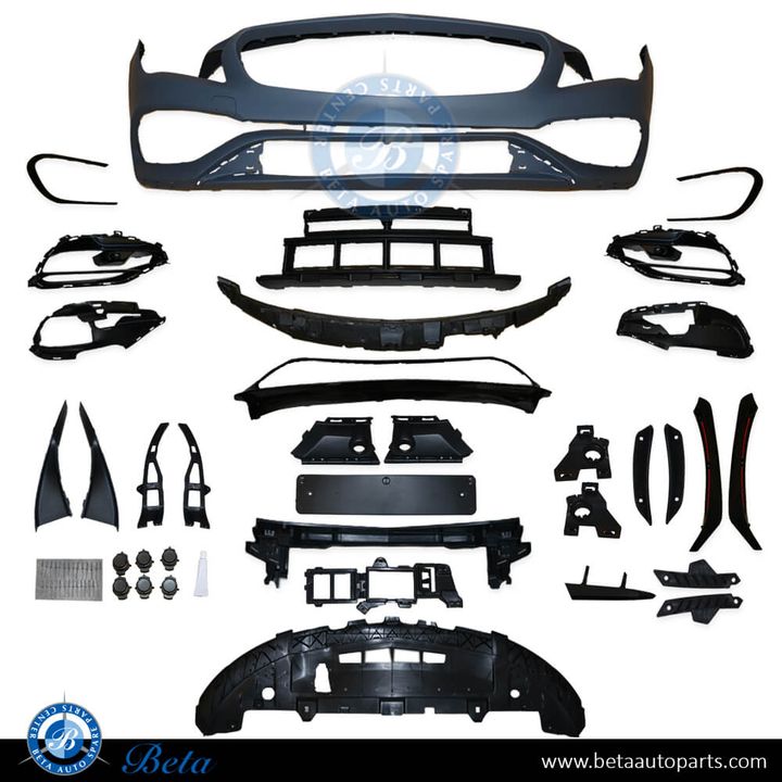 Mercedes CLA-Class C117 (2017-2018), Front Bumper AMG CLA45 with PDC, Taiwan, 1178802701