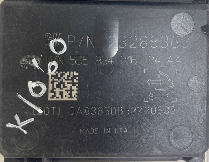 Fuel Pump Control Module - 2016 Chevrolet Impala LT (2LT)
