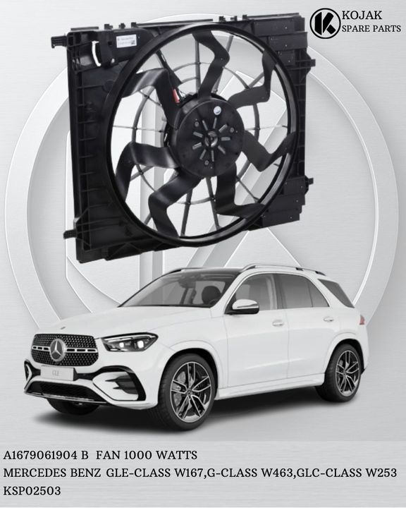 Mercedes-Benz GLE-Class W167 Radiator Cooling Fan Assembly 1000W