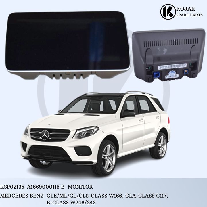Mercedes-Benz Infotainment Monitor for GLE/ML/GL/GLS-Class W166, CLA-Class C117, B-Class W246/242