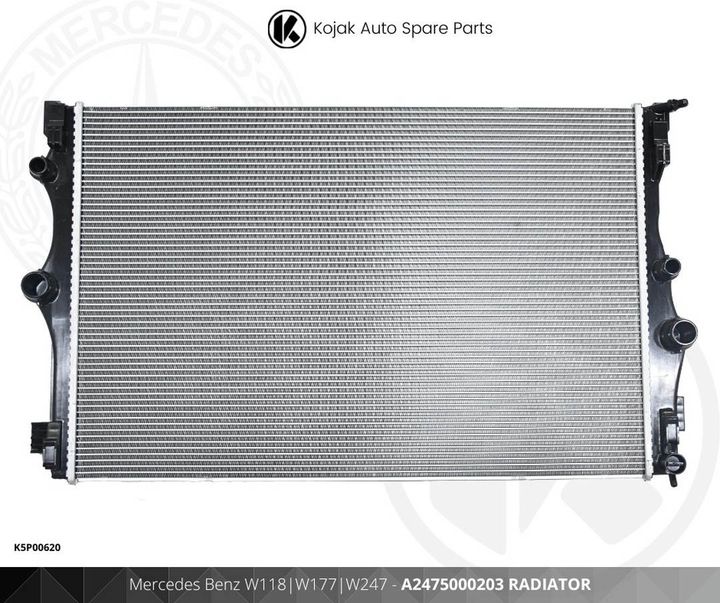 Radiator for Mercedes Benz A-Class (W177), CLA (W118), B-Class (W247)