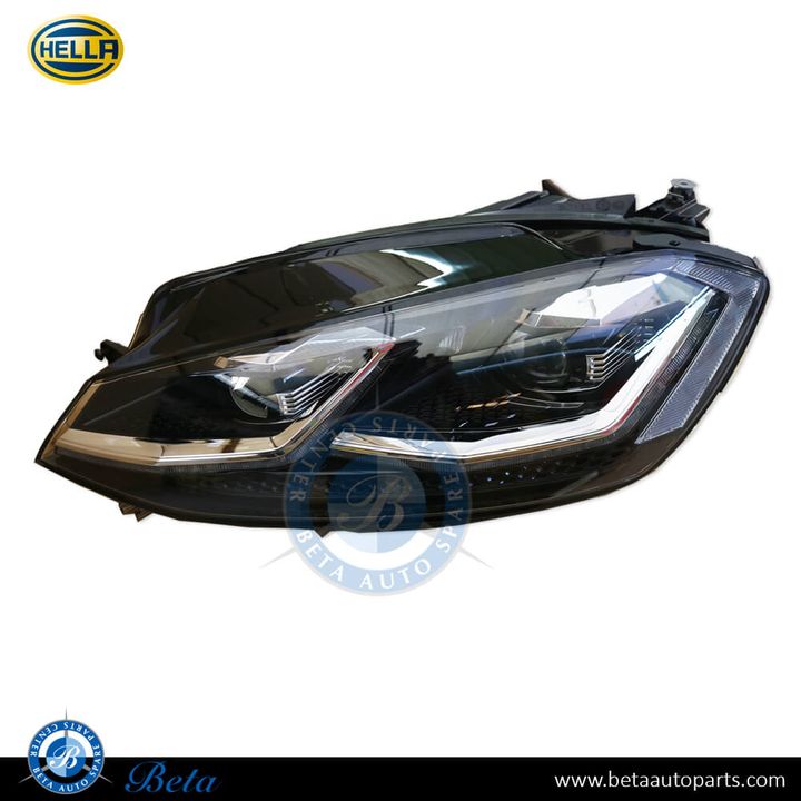 Volkswagen Golf 7.5 (2017-2019), Headlamp LED (Left), Hella, 5G1941773