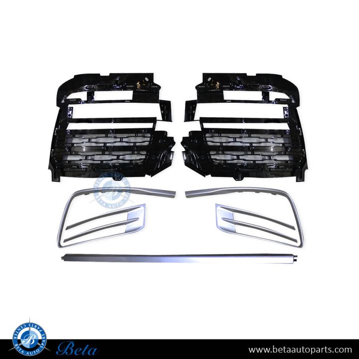 Range Rover Vogue (2018-2022), Fog Lamp Covers SVA Look with Chrome Mouldings, China, LR098726 / LR098725