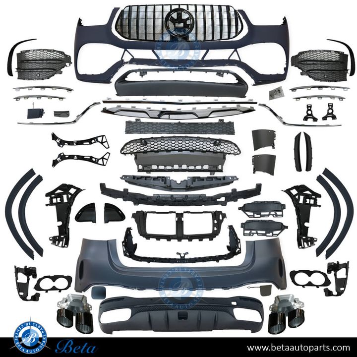 Mercedes GLE-Class W167 (2019-2023), Body Kit AMG GLE53 Look (Black), China