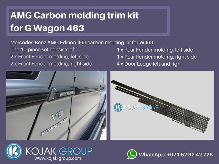 AMG Carbon Molding Trim Kit for Mercedes-Benz G-Wagen W463