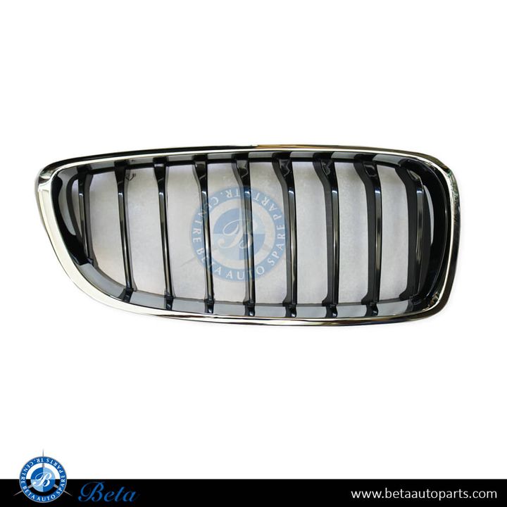 BMW 4 Series F32 / F36 (2014-2020), Radiator Grille Sport Line - Black and Chrome (Right), Taiwan, 51137294818