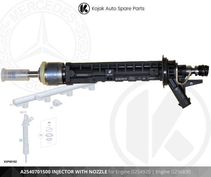 Mercedes-Benz Fuel Injector with Nozzle