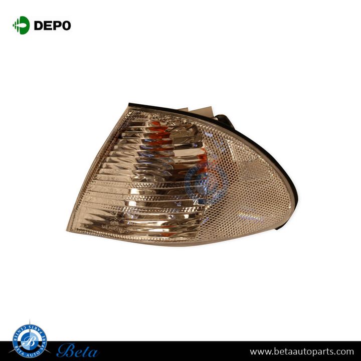 BMW 3 Series E46 (1998-2001), Corner Lamp for 4 Door - White (Left), Depo, 6902769