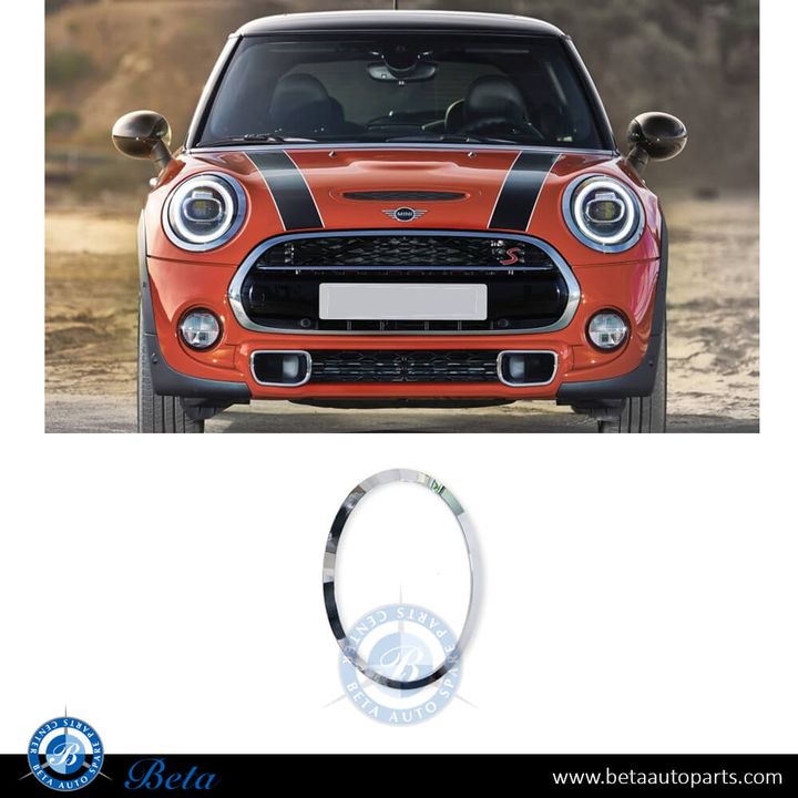 Mini Hatch F55 / F56 (2014-2023), Headlamp Ring Chrome (Right), China, 51137300632