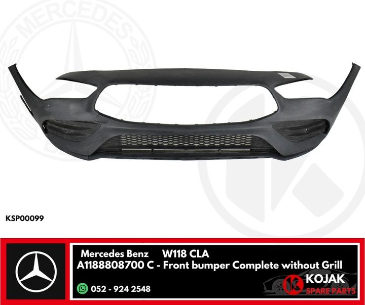 Front bumper Complete without Grill Mercedes Benz W118 CLA