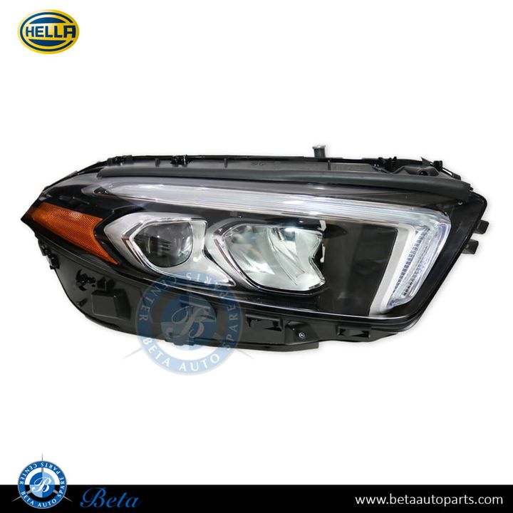 Mercedes A-Class W177 (2019-2022), Headlamp Static LED USA Type (Right), Hella, 1779060601, 1779065203