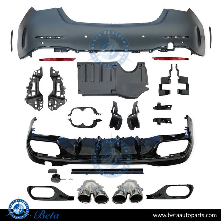 Mercedes C-Class W206 (2022-Up), Rear Bumper AMG C43 with Park Assist, China, 2068850803
