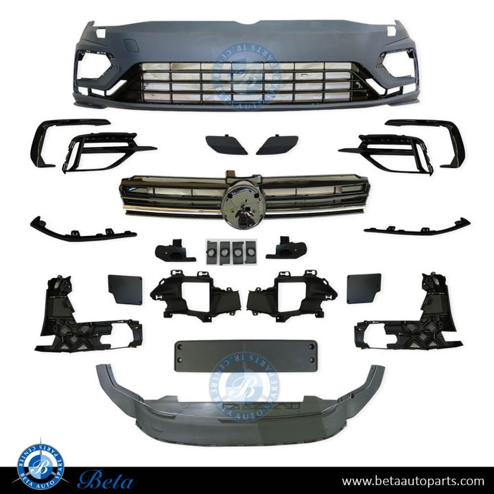 Volkswagen Golf 7.5 (2017-2019), Front Bumper Upgrade to R Look, China, 5G0807217GA