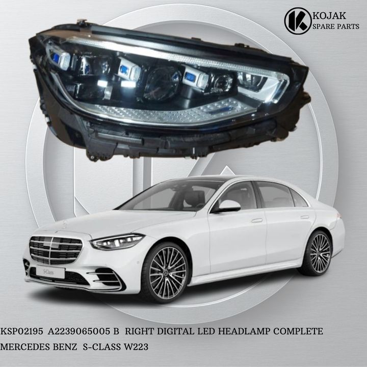 Right Digital LED Headlamp Complete Mercedes-Benz S-Class W223