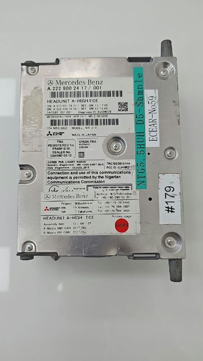 Mercedes-Benz W222 S-Class NTG5.5 Head Unit A-HIGH ECE