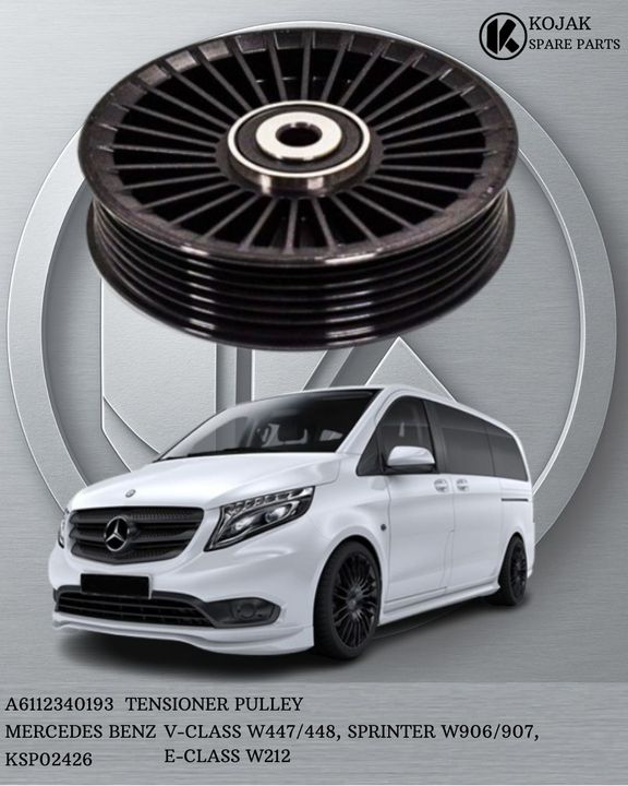 Tensioner Pulley for Mercedes-Benz V-Class W447/448, Sprinter W906/907, E-Class W212