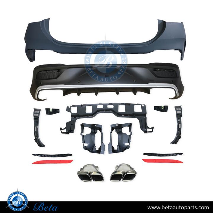 Mercedes GLE-Class Coupe C167 (2019-Up), Rear Bumper AMG GLE63 with Park Assist, China
