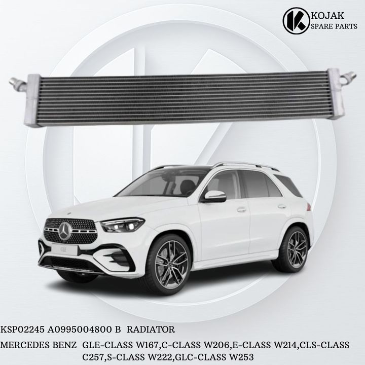 Radiator for Mercedes-Benz GLE-Class W167, C-Class W206, E-Class W214, CLS-Class C257, S-Class W222, GLC-Class W253
