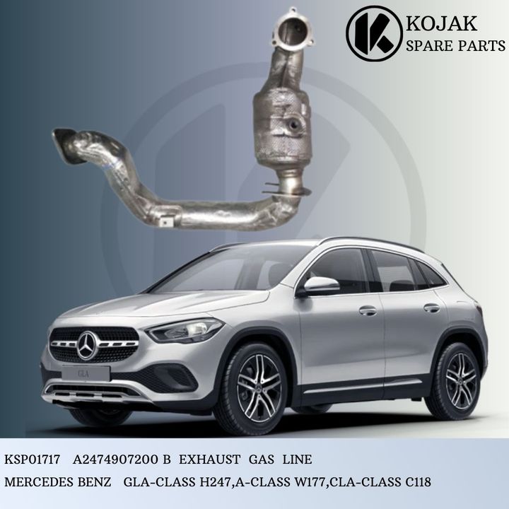Exhaust Gas Line with Catalytic Converter